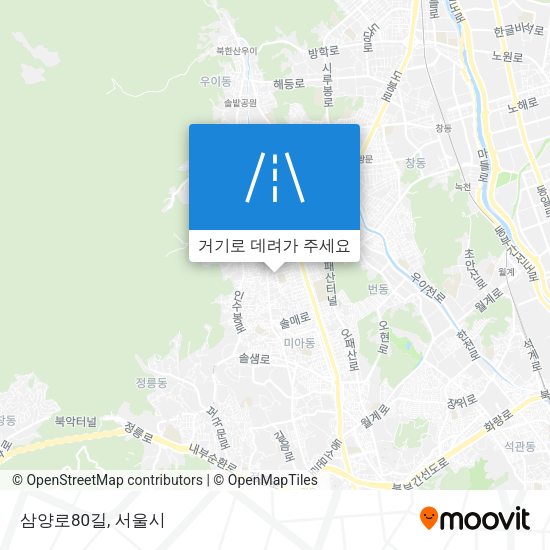 삼양로80길 지도