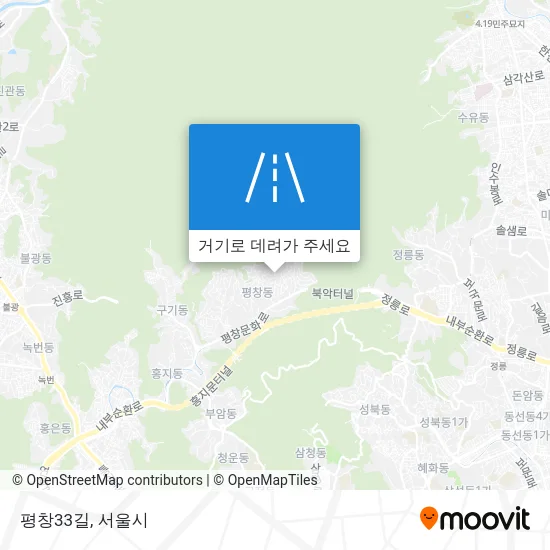 평창33길 지도
