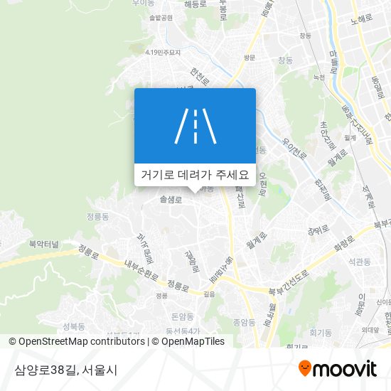 삼양로38길 지도