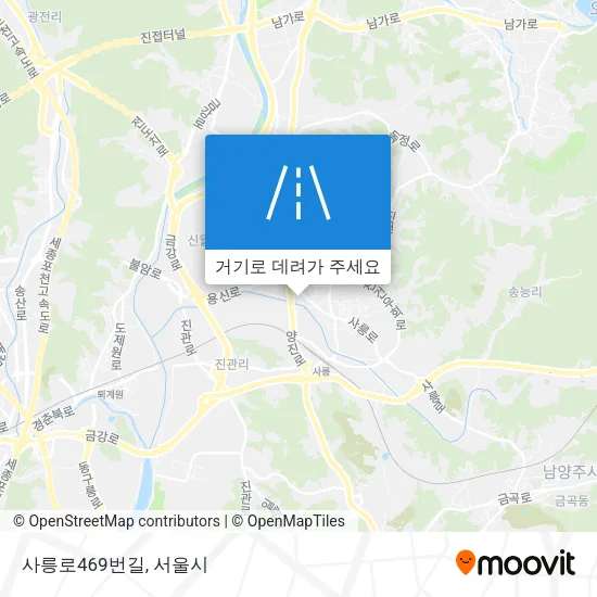사릉로469번길 지도