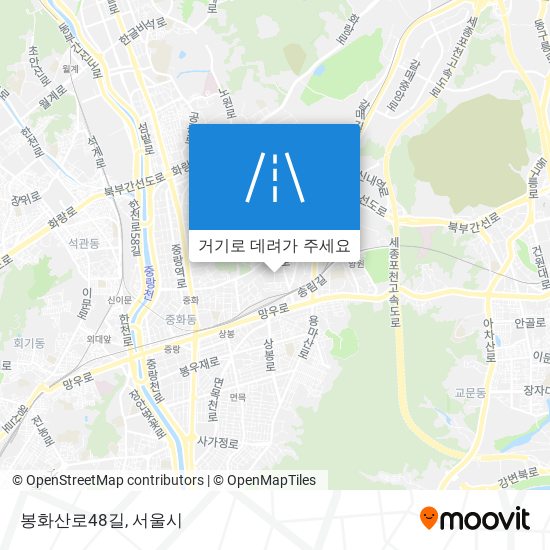 봉화산로48길 지도