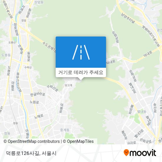 덕릉로126사길 지도