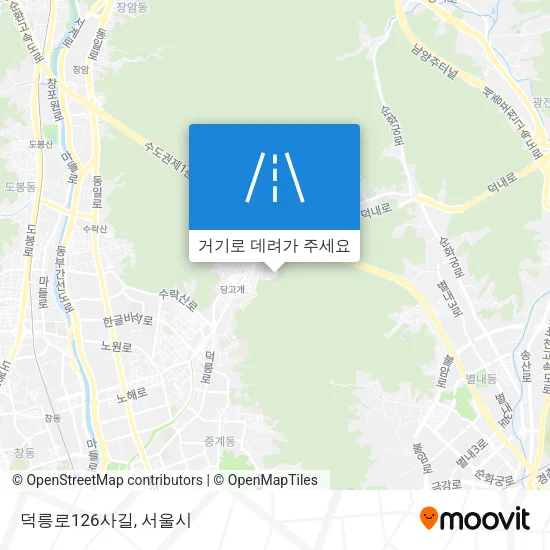 덕릉로126사길 지도