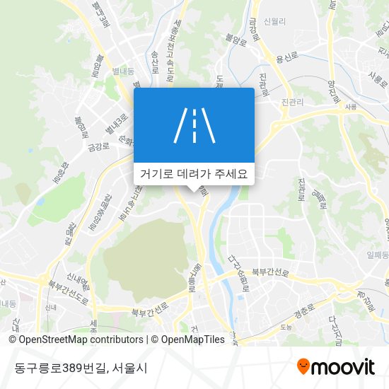 동구릉로389번길 지도
