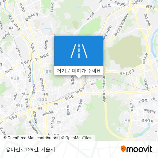 용마산로129길 지도