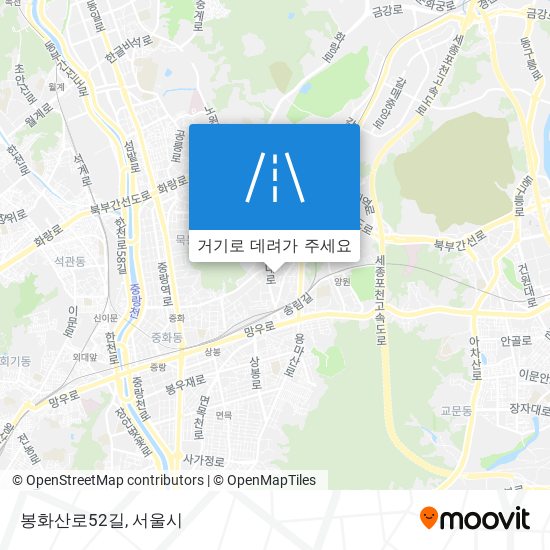 봉화산로52길 지도