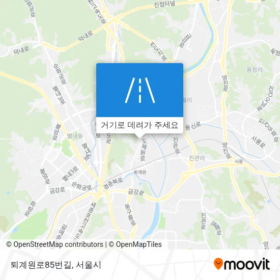 퇴계원로85번길 지도