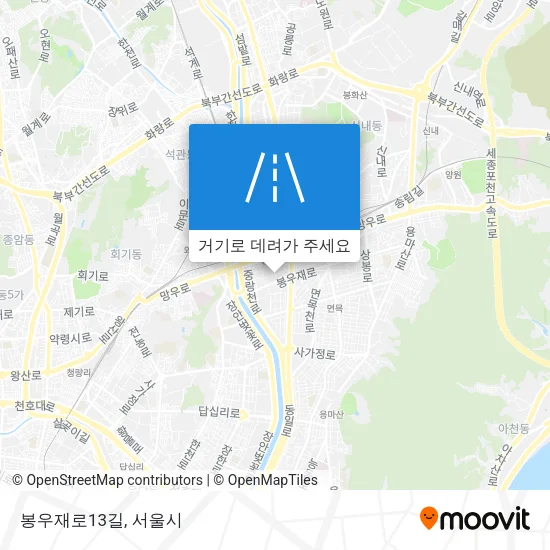 봉우재로13길 지도
