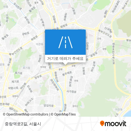 중랑역로2길 지도