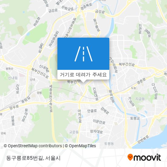 동구릉로85번길 지도