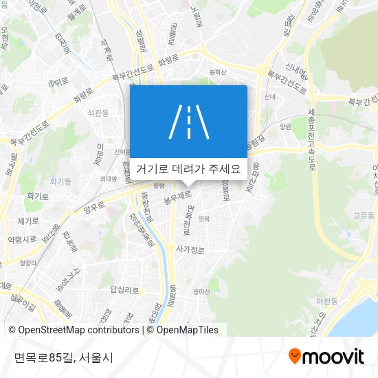 면목로85길 지도
