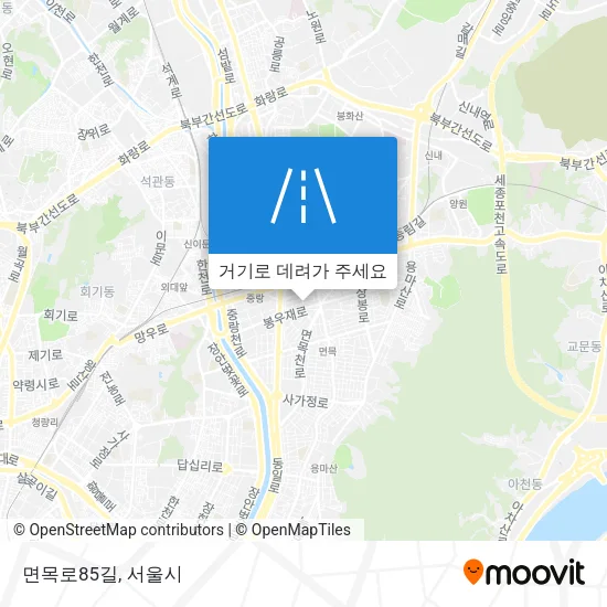 면목로85길 지도