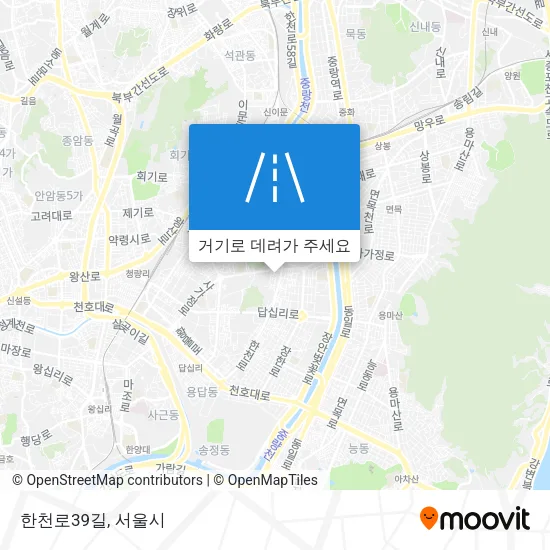 한천로39길 지도