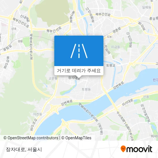 장자대로 지도
