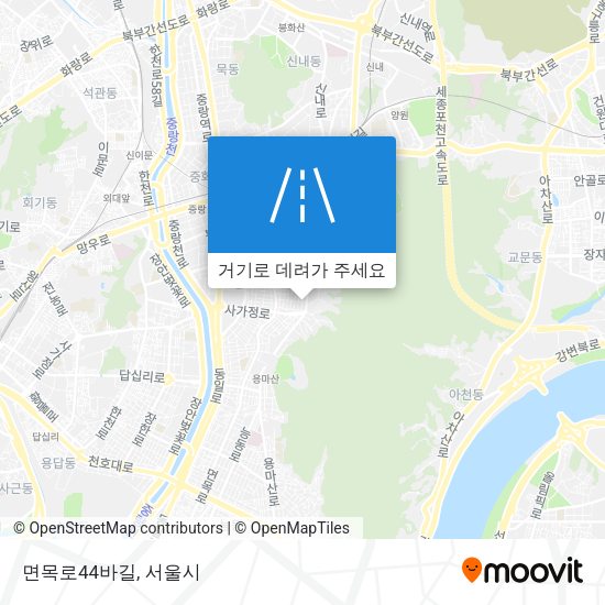 면목로44바길 지도