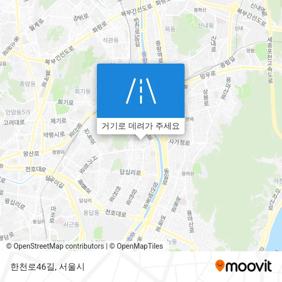 한천로46길 지도