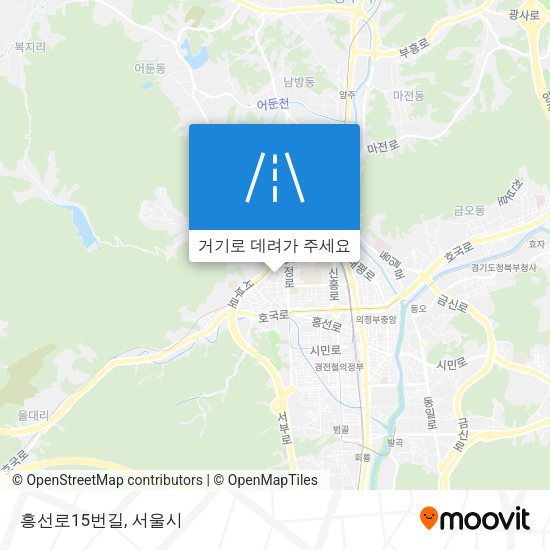 흥선로15번길 지도
