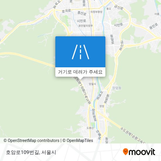 호암로109번길 지도