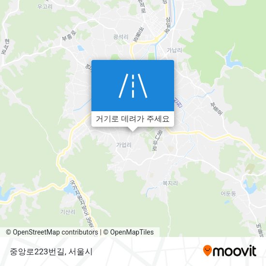 중앙로223번길 지도