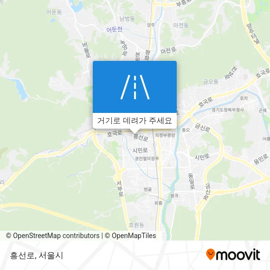 흥선로 지도
