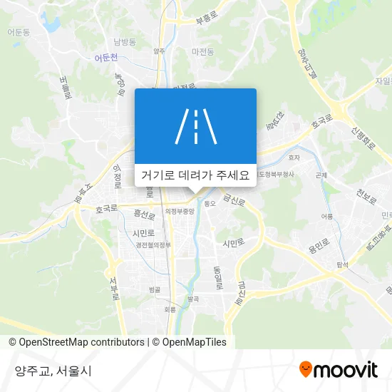 양주교 지도