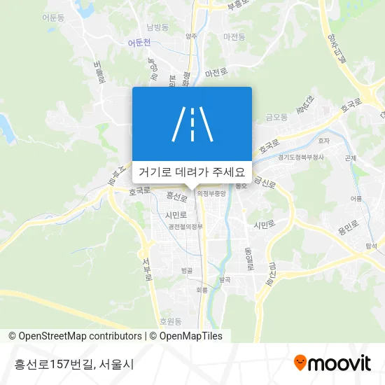 흥선로157번길 지도