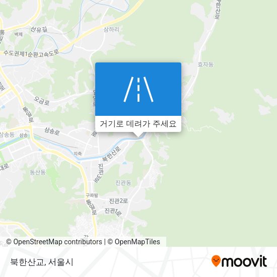 북한산교 지도