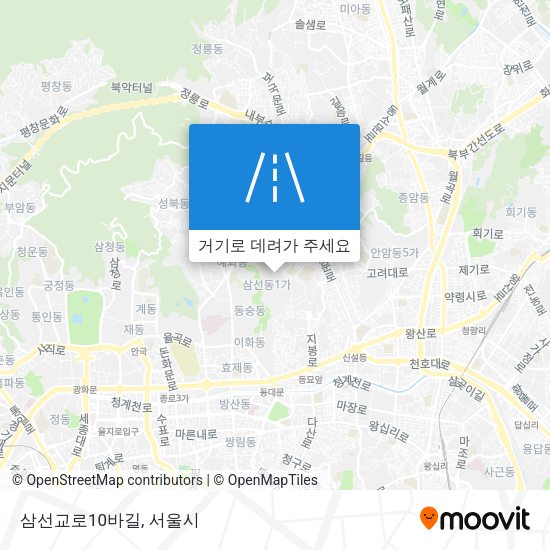 삼선교로10바길 지도