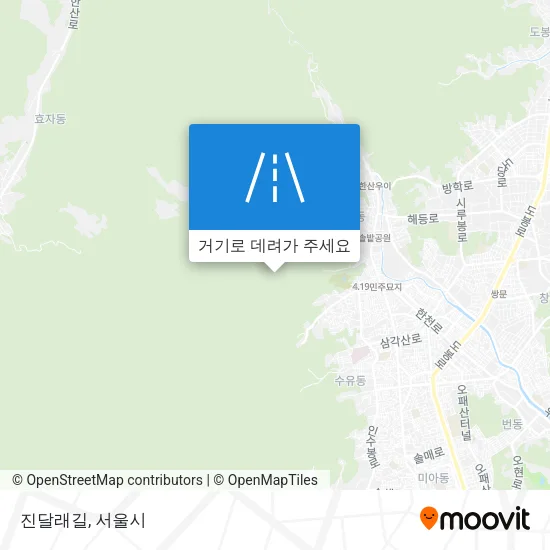 진달래길 지도