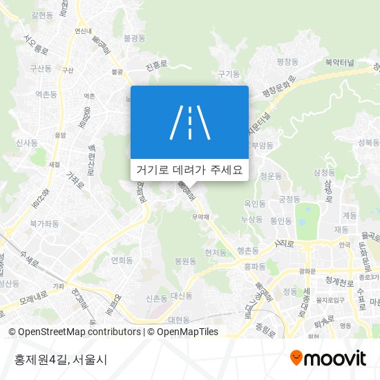 홍제원4길 지도