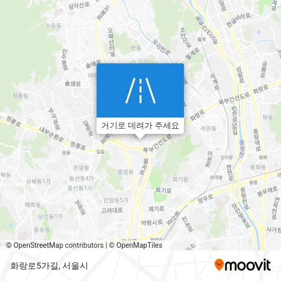 화랑로5가길 지도