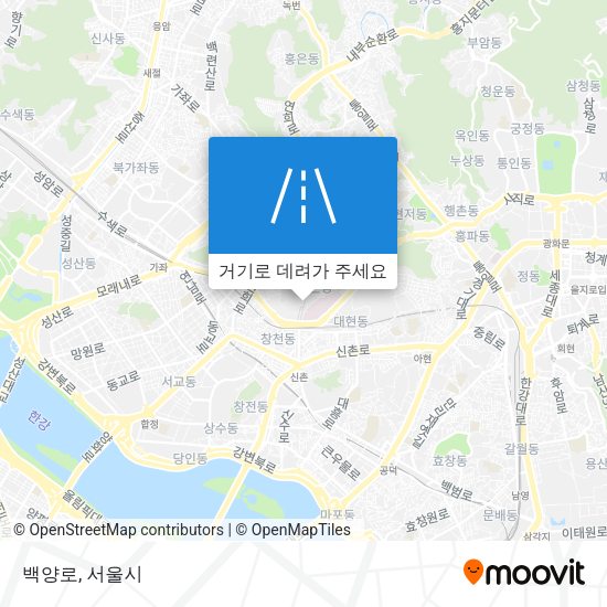 백양로 지도