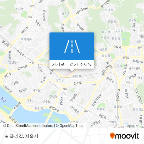 쉐플리길 지도
