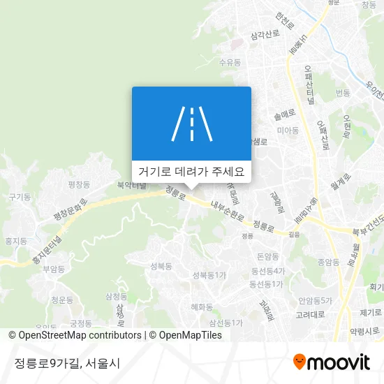 정릉로9가길 지도