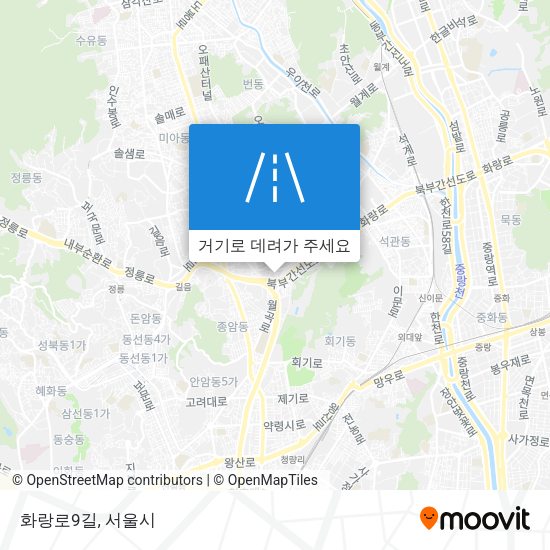 화랑로9길 지도