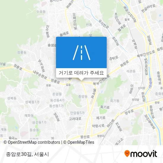 종암로30길 지도