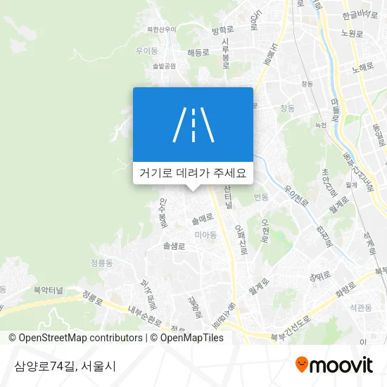 삼양로74길 지도