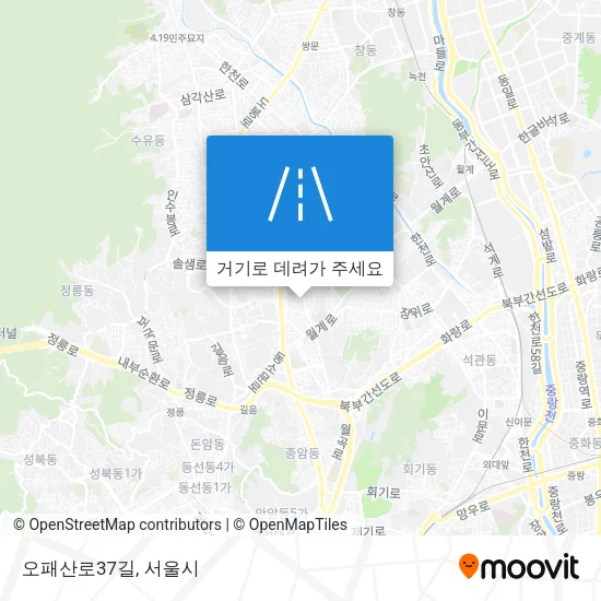 오패산로37길 지도