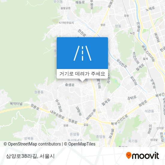 삼양로38라길 지도
