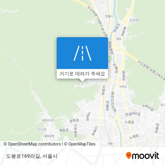 도봉로169라길 지도