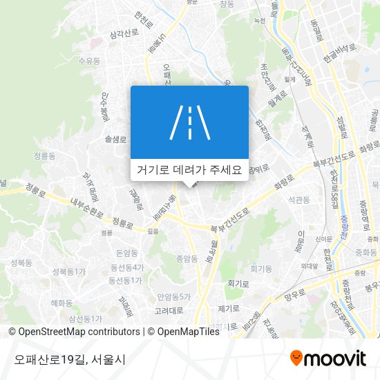 오패산로19길 지도