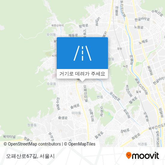 오패산로67길 지도