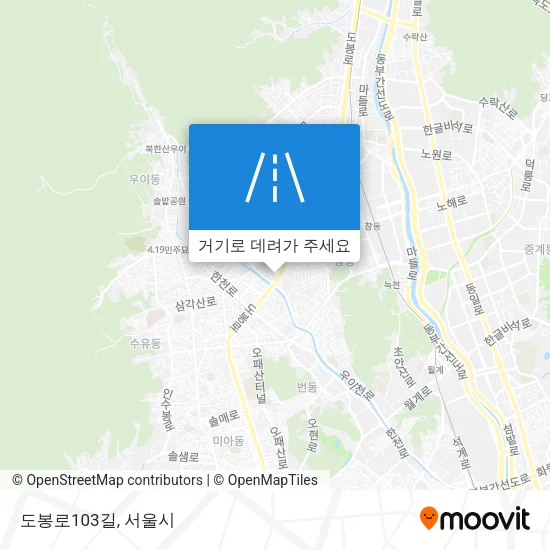 도봉로103길 지도
