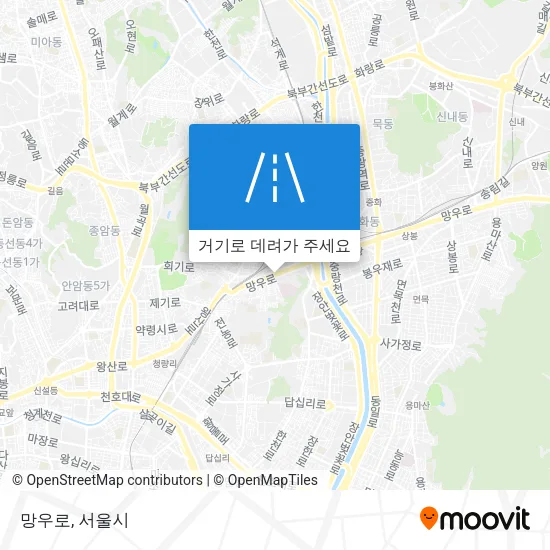 망우로 지도