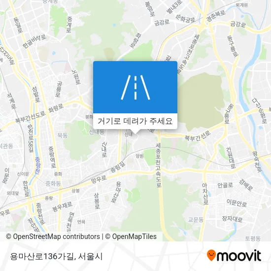용마산로136가길 지도
