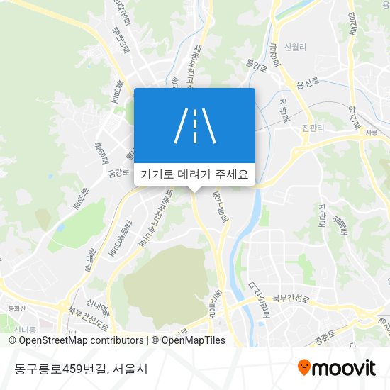 동구릉로459번길 지도
