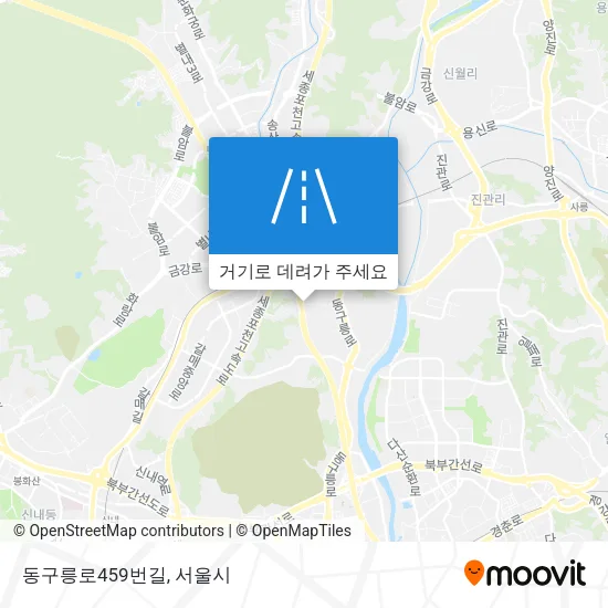동구릉로459번길 지도