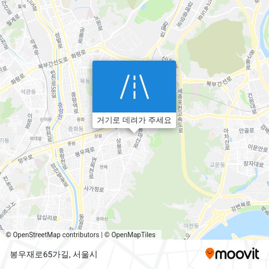 봉우재로65가길 지도