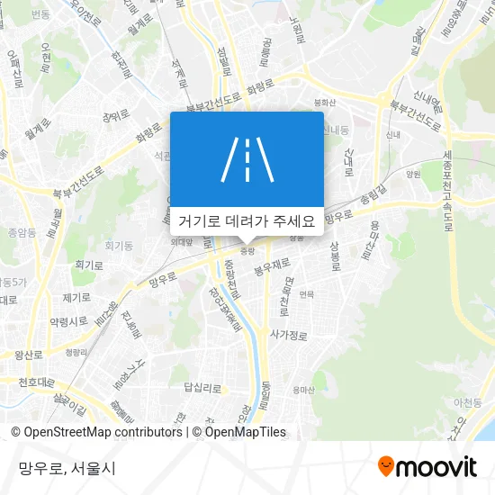망우로 지도