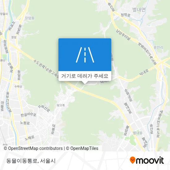 동물이동통로 지도